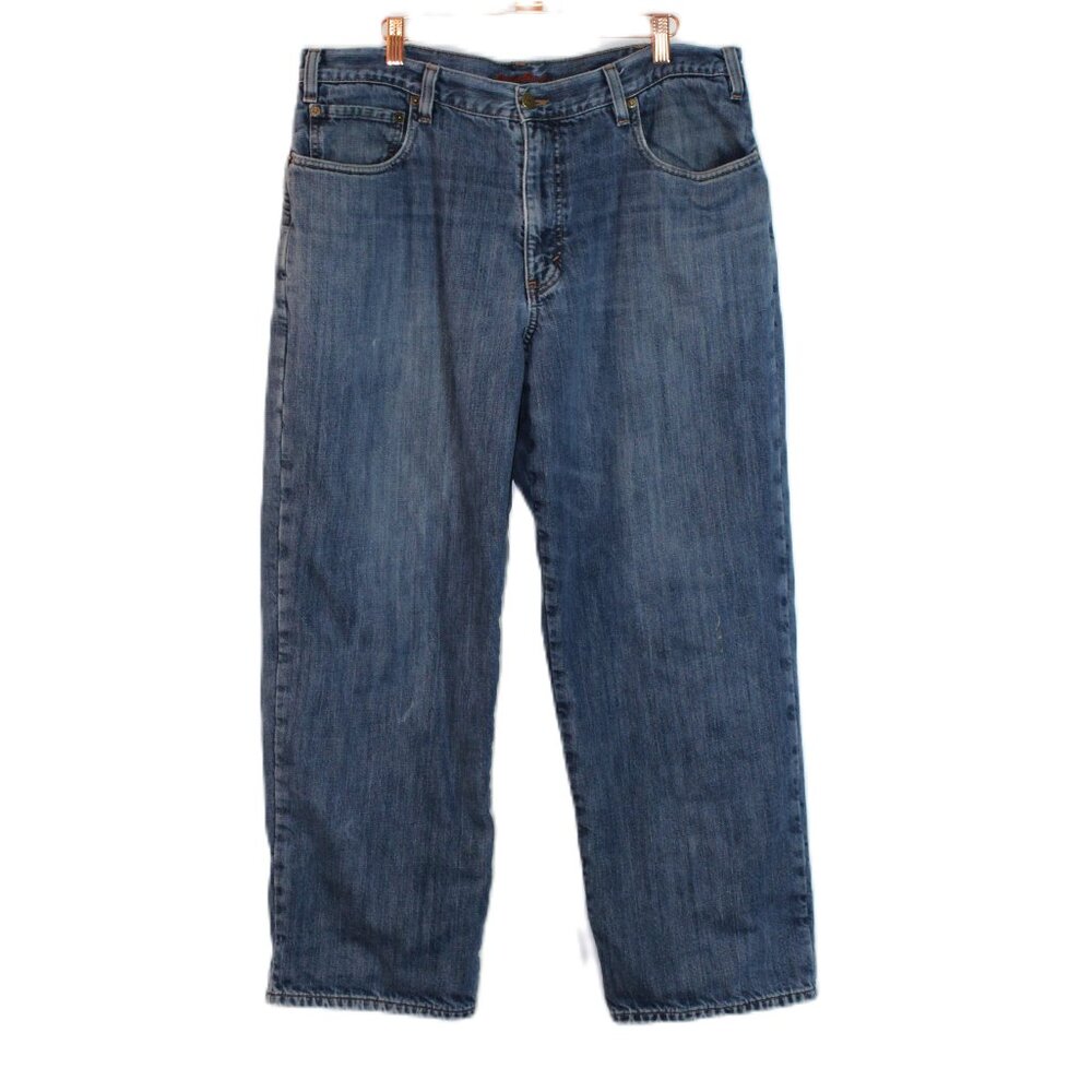Eddie Bauer Homme Jeans Plaid Lined Relaxed Fit Size 38x 28"